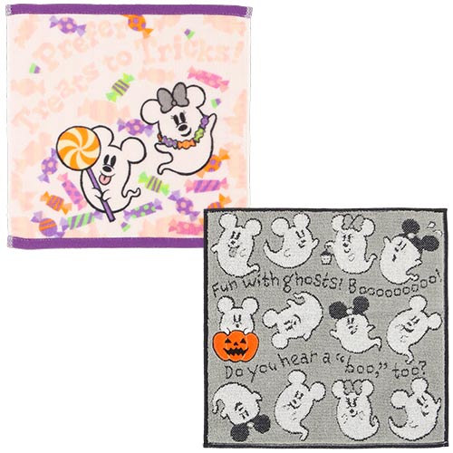 Pre-Order Tokyo Disney Resort Halloween 2024 Ghost Mickey Mini Towel Set 3 PCS