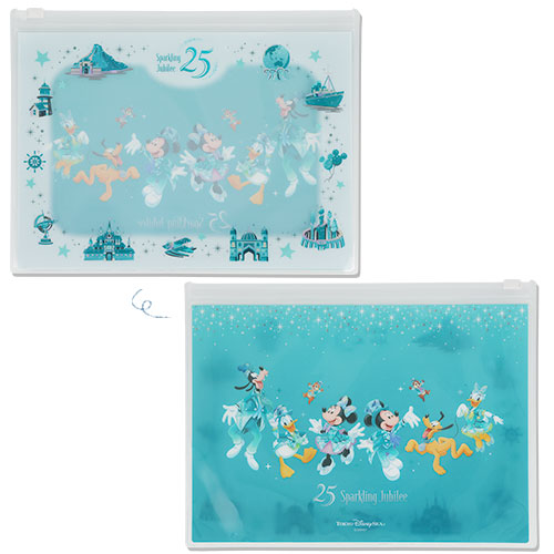 Pre-Order Tokyo Disney Resort 2026 TDS 25th Anniversary Memo & Zip Case Set