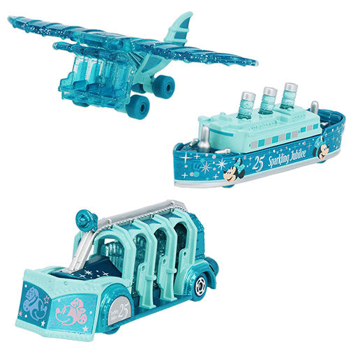 Pre-Order Tokyo Disney Resort 2026 TDS 25th Anniversary TOMICA Attraction 3 PCS Set
