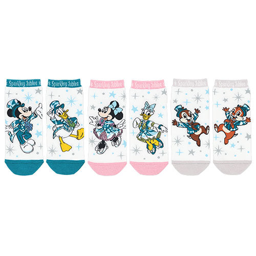 Pre-Order Tokyo Disney Resort 2026 TDS 25th Anniversary Socks Set 3 PCS
