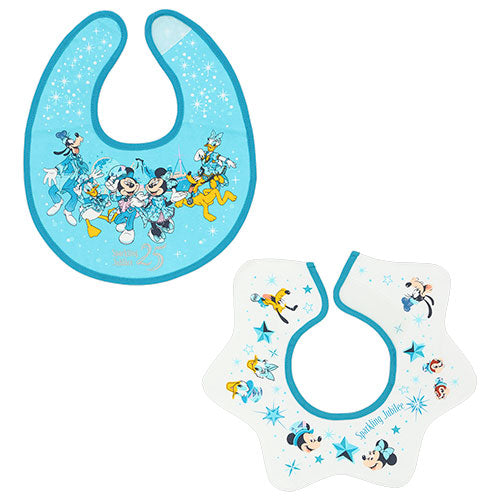 Pre-Order Tokyo Disney Resort 2026 TDS 25th Anniversary Baby bib Set 2 PCS