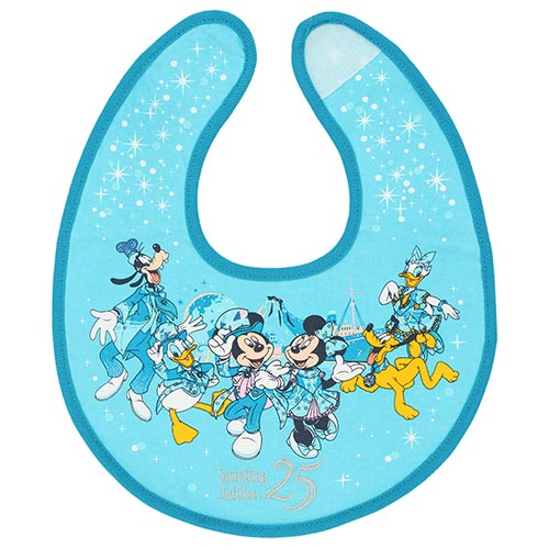 Pre-Order Tokyo Disney Resort 2026 TDS 25th Anniversary Baby bib Set 2 PCS