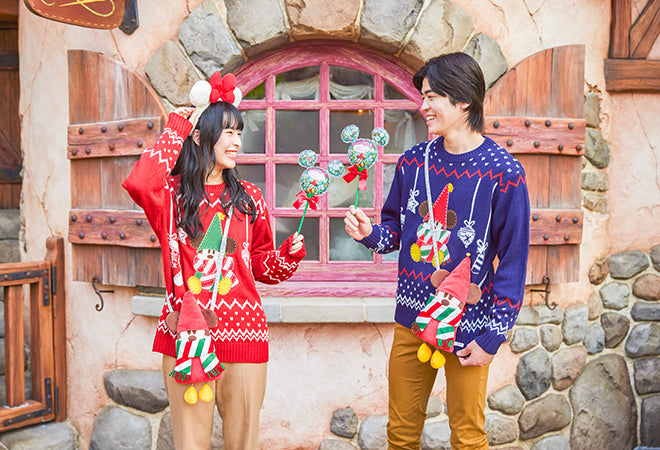 Pre-Order Tokyo Disney Resort 2023 Christmas Sweater Lil Ring Ring Mickey Ladies