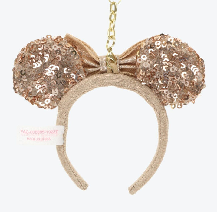 Pre-Order Tokyo Disney Resort Key chain Headband Spangle Gold