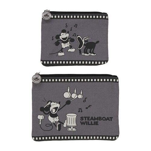 Pre-Order Tokyo Disney Resort 2023 Steamboat willie Mickey Pouch Set 2 PCS