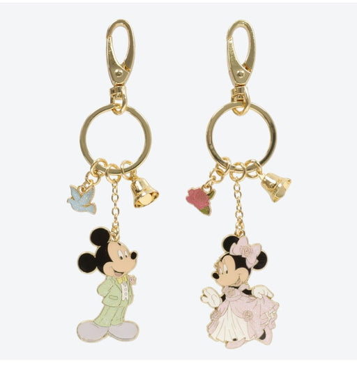 Pre-Order Tokyo Disney Resort Pair Key Chain Wedding Mickey & Minnie