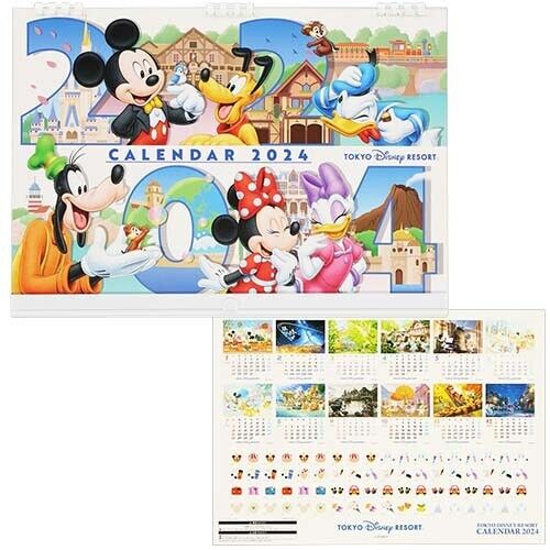 Pre-Order Tokyo Disney Resort 2024 Wall Calendar Mickey & Friends Art