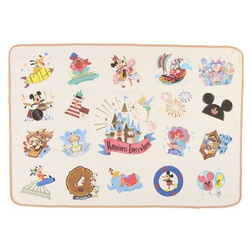Pre-Order Tokyo Disney Resort Happiness Everywhere Baby Blanket Park Icon