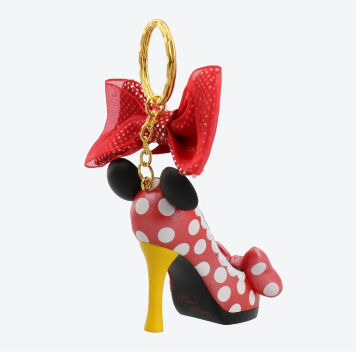 Pre-Order Tokyo Disney Resort Key Chain Princess Shoe Minnie Mouse Polka Dot