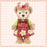 Pre-Order Tokyo Disney Duffy Heartfelt Strawberry Gift Costume Outfit 4 PCS Full