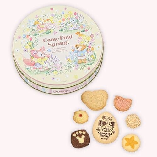 Pre-Order Tokyo Disney Resort 2024 Duffy Come Find Spring Cookie Can Box Empty