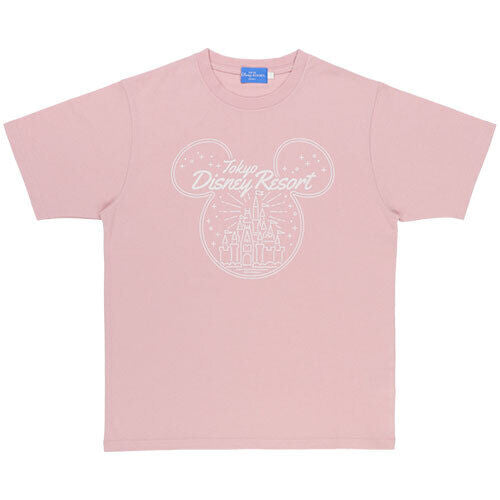 Pre-Order Tokyo Disney Resort 2023 T-Shirts Mickey Shape Castle Pink