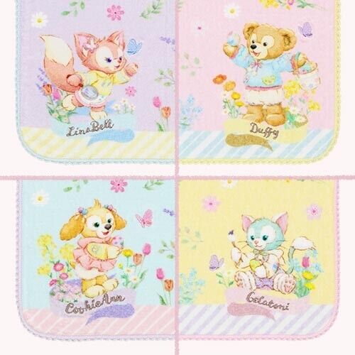 Pre-Order Tokyo Disney Resort 2024 Duffy Come Find Spring Mini Towel Set 4 PCS