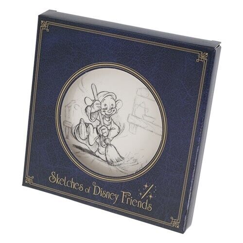 Pre-Order Tokyo Disney Resort Sketch Of Disney Friends Art Plate Dopey 7 Dwarfs