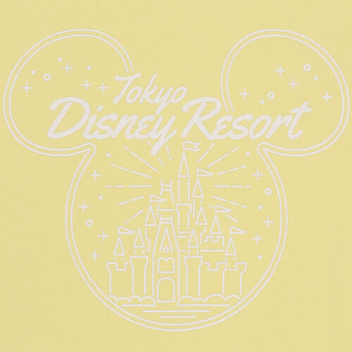 Pre-Order Tokyo Disney Resort 2023 T-Shirts Mickey Shape Castle Light Yellow