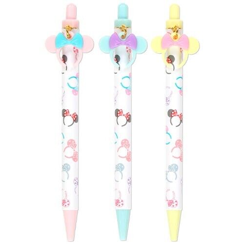 Pre-Order Tokyo Disney Resort 2023 Minnie in Style Headband Ballpoint Pen Set 3