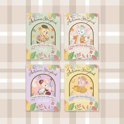 Pre-Order Tokyo Disney Resort 2023 Duffy Autumn Storybook Memo set 4 PCS