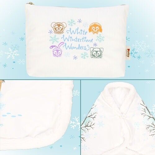 Pre-Order Tokyo Disney Resort Duffy White Wintertime Wonders Blanket With Bag
