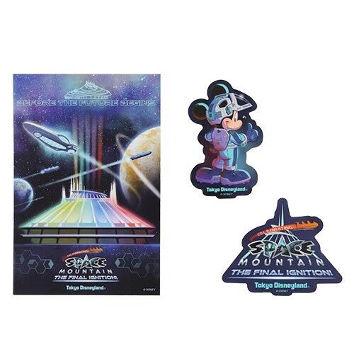 Pre-Order Tokyo Disney Resort 2024 Space Mountain Postcard & Sticker set TDL