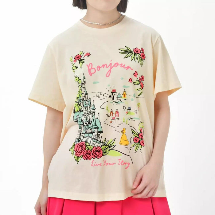 Pre-Order Disney Store JAPAN Princess Destinations T-Shirts Beauty & The Beast