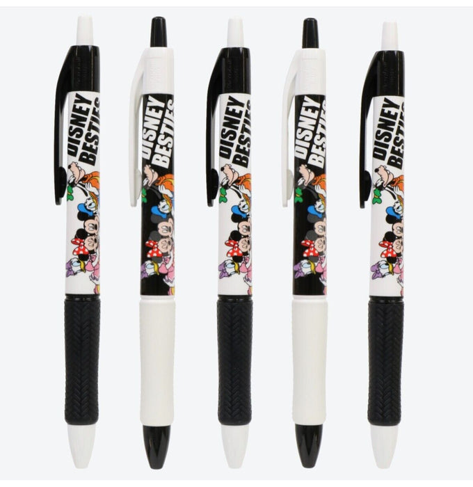 Pre-Order Tokyo Disney Resort Ballpoint Pen PDisney Besties Mickey Friends 5 PCS