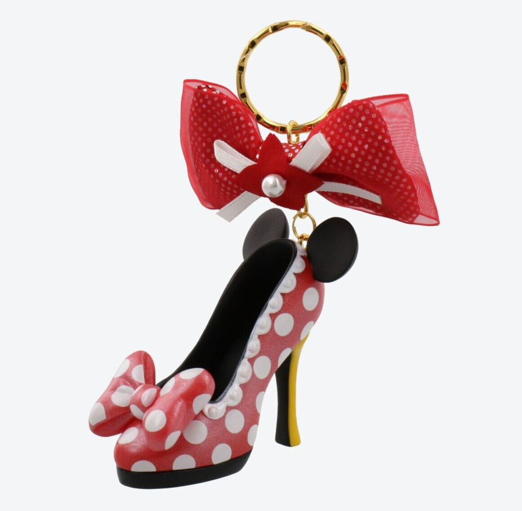 Pre-Order Tokyo Disney Resort Key Chain Princess Shoe Minnie Mouse Pol ...