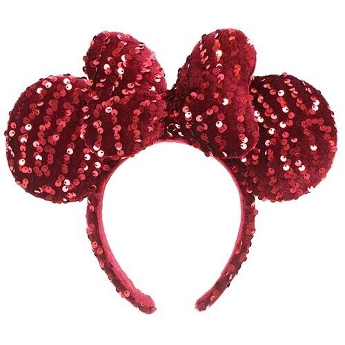 Pre-Order Tokyo Disney Resort 2023 Headband Minnie Velour Spangle 2 PCS Set