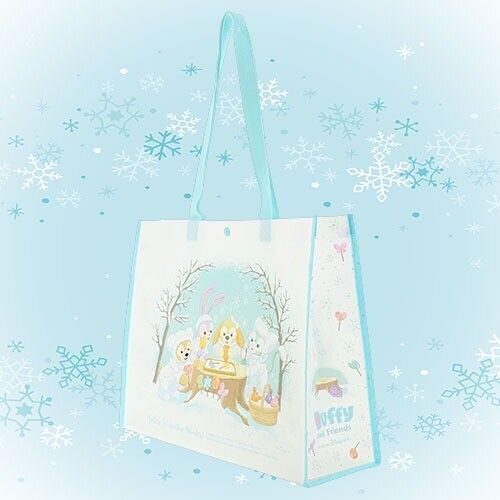 Pre-Order Tokyo Disney Resort Duffy White Wintertime Wonders Shopping Bag S Size