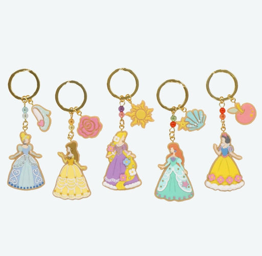 Pre-Order Tokyo Disney Resort Key chain Princess 5 PCS Set Like Cookie