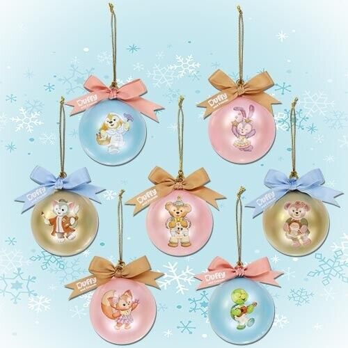Pre-Order Tokyo Disney Resort Duffy White Wintertime Wonders Ornament Set 7 PCS