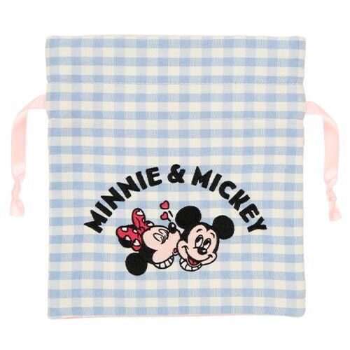 Pre-Order Tokyo Disney Resort 2024 Mickey Minnie NAKAYOSHI Club KINCHAKU Bag