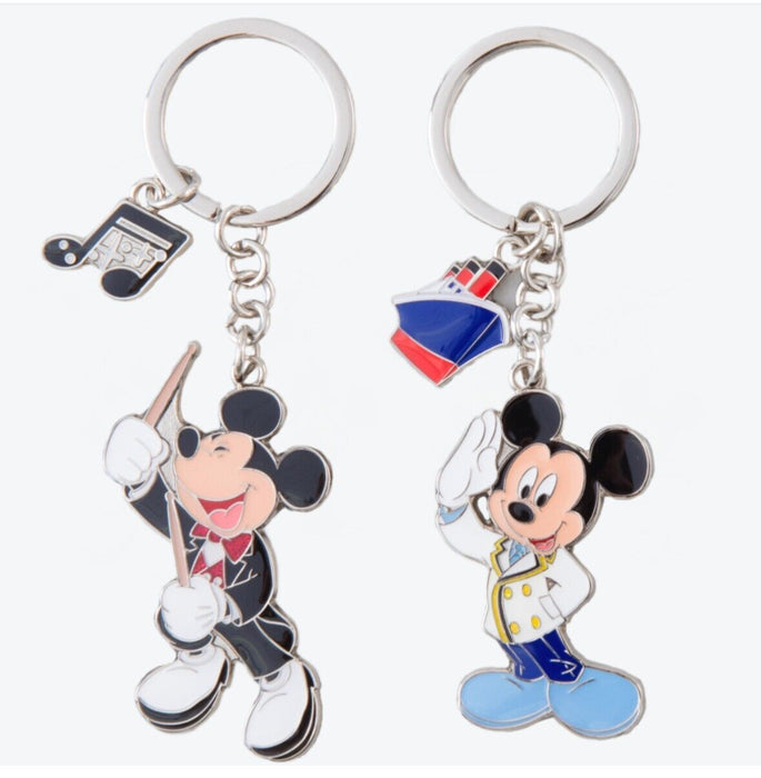 Pre-Order Tokyo Disney Resort 4 PCS Key Chain Set Mickey TDL TDS Costume