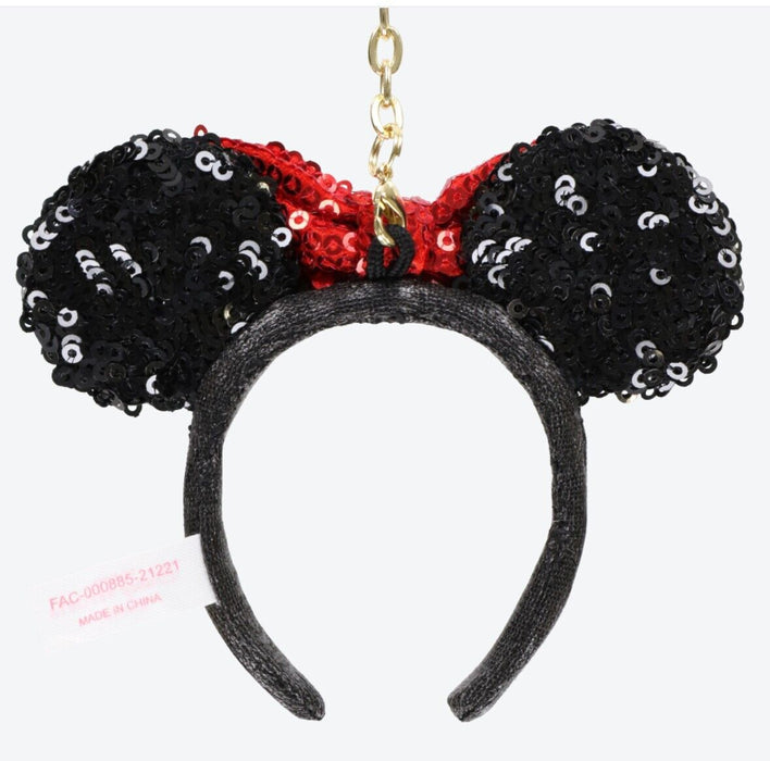 Pre-Order Tokyo Disney Resort Key chain Headband Spangle Ribbon Minnie