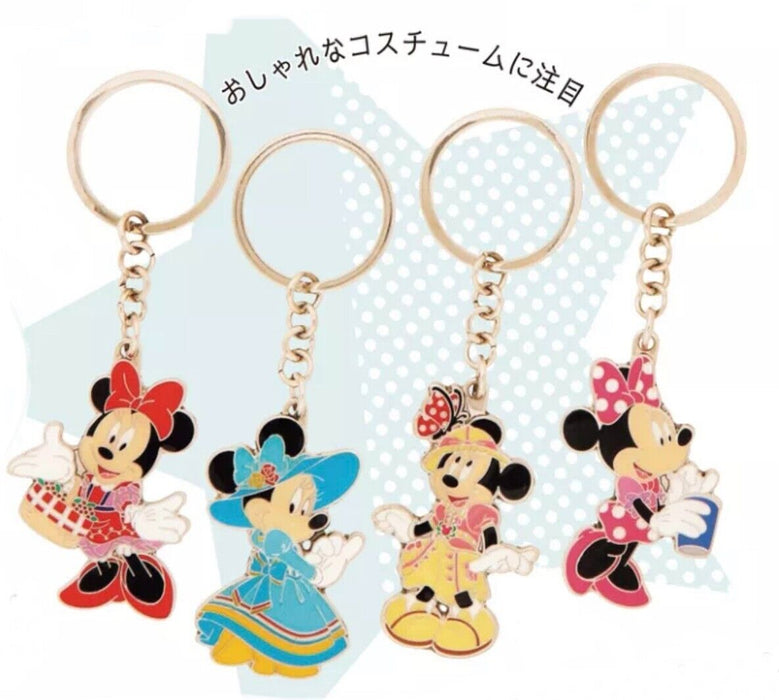 Pre-Order Tokyo Disney Resort 2023 Key Chain Set Minnie 4 Costumes