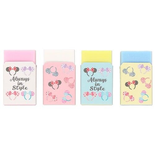 Pre-Order Tokyo Disney Resort 2023 Minnie in Style Headband Eraser Set 4 PCS