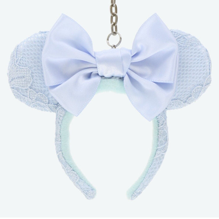 Pre-Order Tokyo Disney Resort Key chain Ears Headband Blue Ever After Minnie