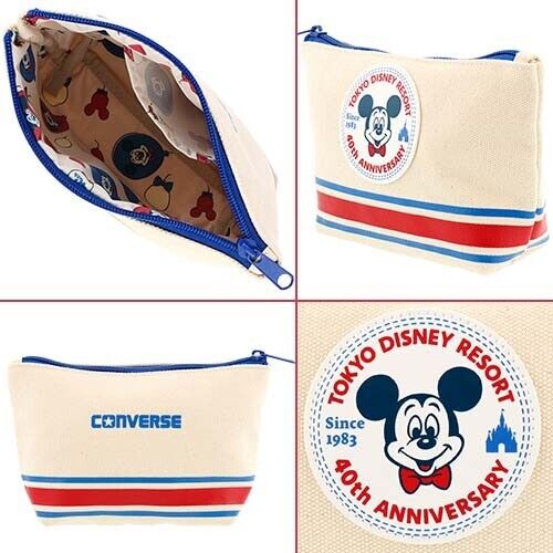 Pre-Order Tokyo Disney Resort 2023 TDR 40th x CONVERSE Pouch Mickey