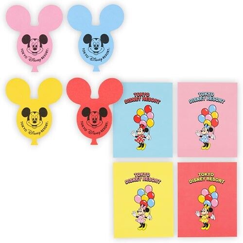 Pre-Order Tokyo Disney Resort 2024 Mickey Balloon Minnie Message Card Set