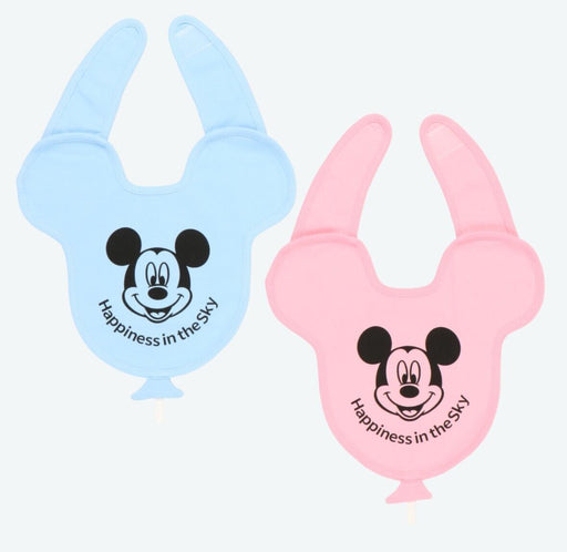 Pre-Order Tokyo Disney Resort Baby Bib Set Mickey Balloon Blue & Pink