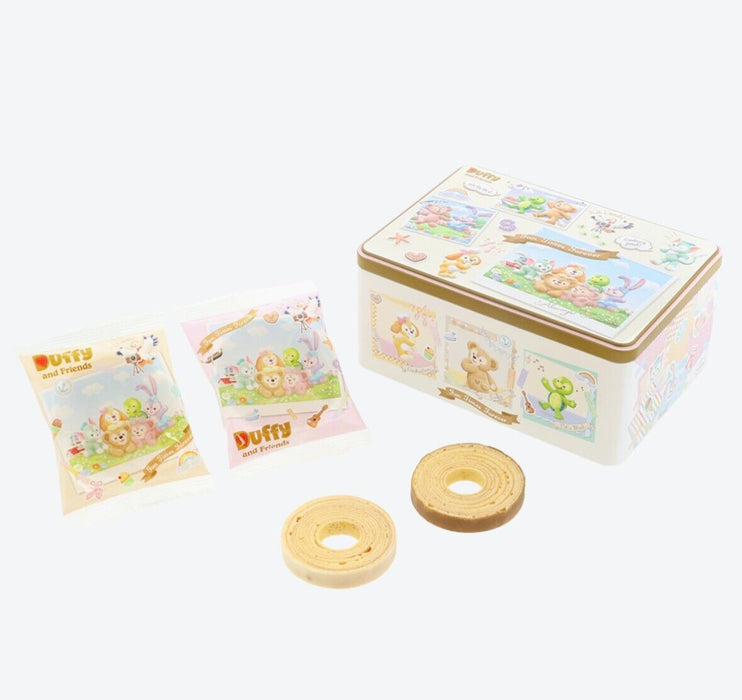 Pre-Order Tokyo Disney Resort Cookie Empty Can Box Duffy Friends Say Cheese