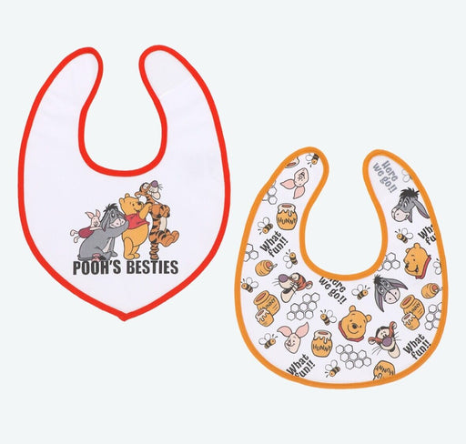 Pre-Order Tokyo Disney Resort Baby Bib Set Pooh's Besties Piglet Eeyore Tigger