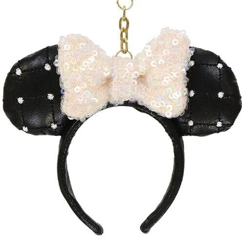 Pre-Order Tokyo Disney Resort 2023 Key Chain Headband Minnie Leather Spangle