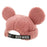 Pre-Order Tokyo Disney Resort 2023 MOKOMOKO Mickey Knit Cap Smoke Pink