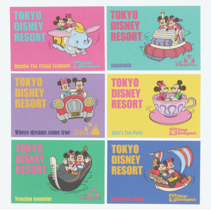 Pre-Order Tokyo Disney Resort Message Card With Can Box Retro Dumbo Mickey
