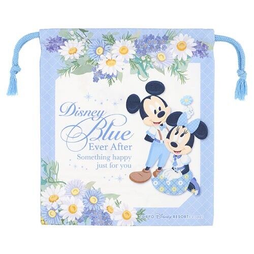 Pre-Order Tokyo Disney Resort 2023 Blue Ever After Mickey Minnie KINCHAKU Bag