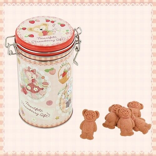 Pre-Order Tokyo Disney TDS Duffy Heartfelt Strawberry Gift Cookie Can Empty