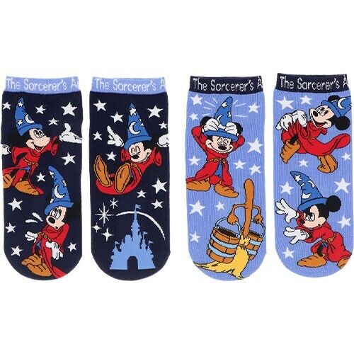 Pre-Order Tokyo Disney Resort 2023 Fantasia Sorcerer Mickey Socks Set 2 Pairs