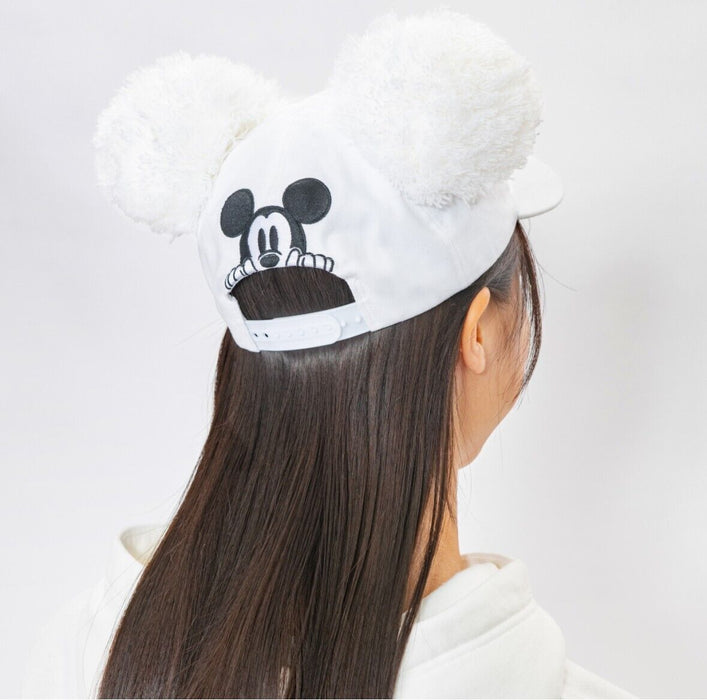 Pre-Order Tokyo Disney Resort Cap Mickey Mouse PON PON Cap WHITE