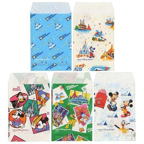 Pre-Order Tokyo Disney Resort 2024 Old Paper Bag Design Mini Envelope Set 15 PCS