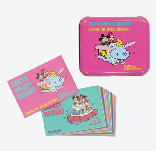 Pre-Order Tokyo Disney Resort Message Card With Can Box Retro Dumbo Mickey